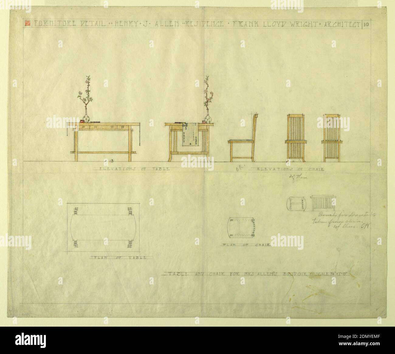 Chair front side and back views hires stock photography and images Alamy