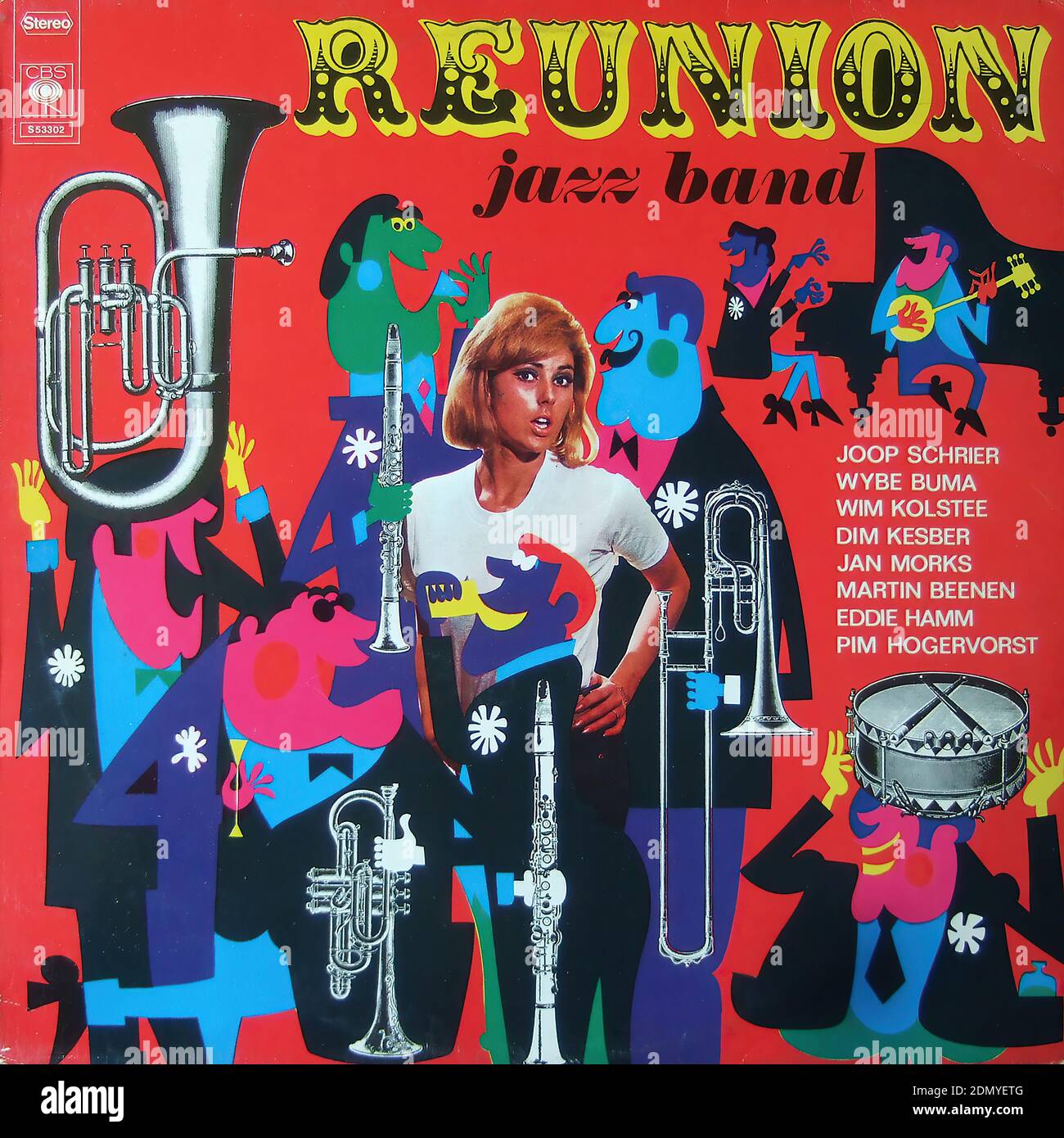Reunion Jazz Band Vintage vinyl album cover Stock Photo Alamy