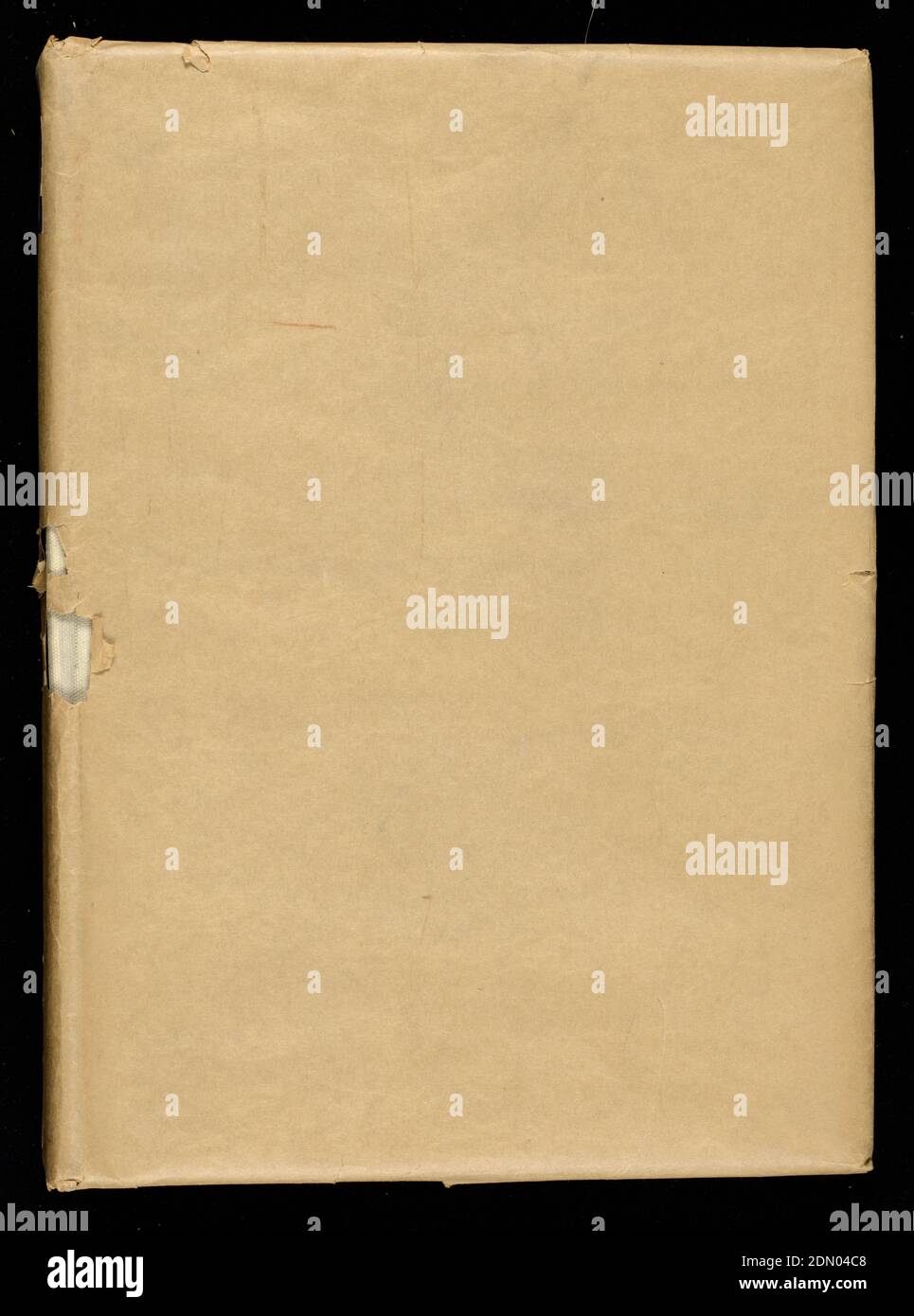 Sample book, Medium: paper, silk, Large book of samples of silk ribbons. Bound in gray cloth. Stickers marked with a 'D' are domestic manufacture., France and USA, 1899–1901, sample books, Sample book Stock Photo