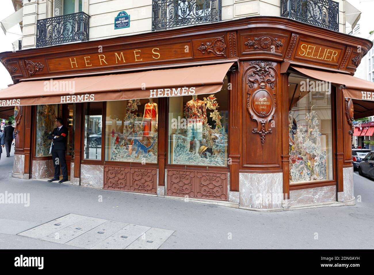 Hermès Paris George V Stock Photo