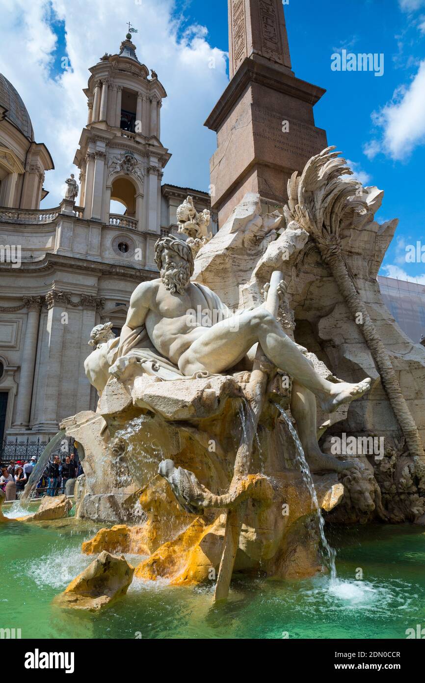 Piazza Navona, Rome, Italy, Europe Stock Photo