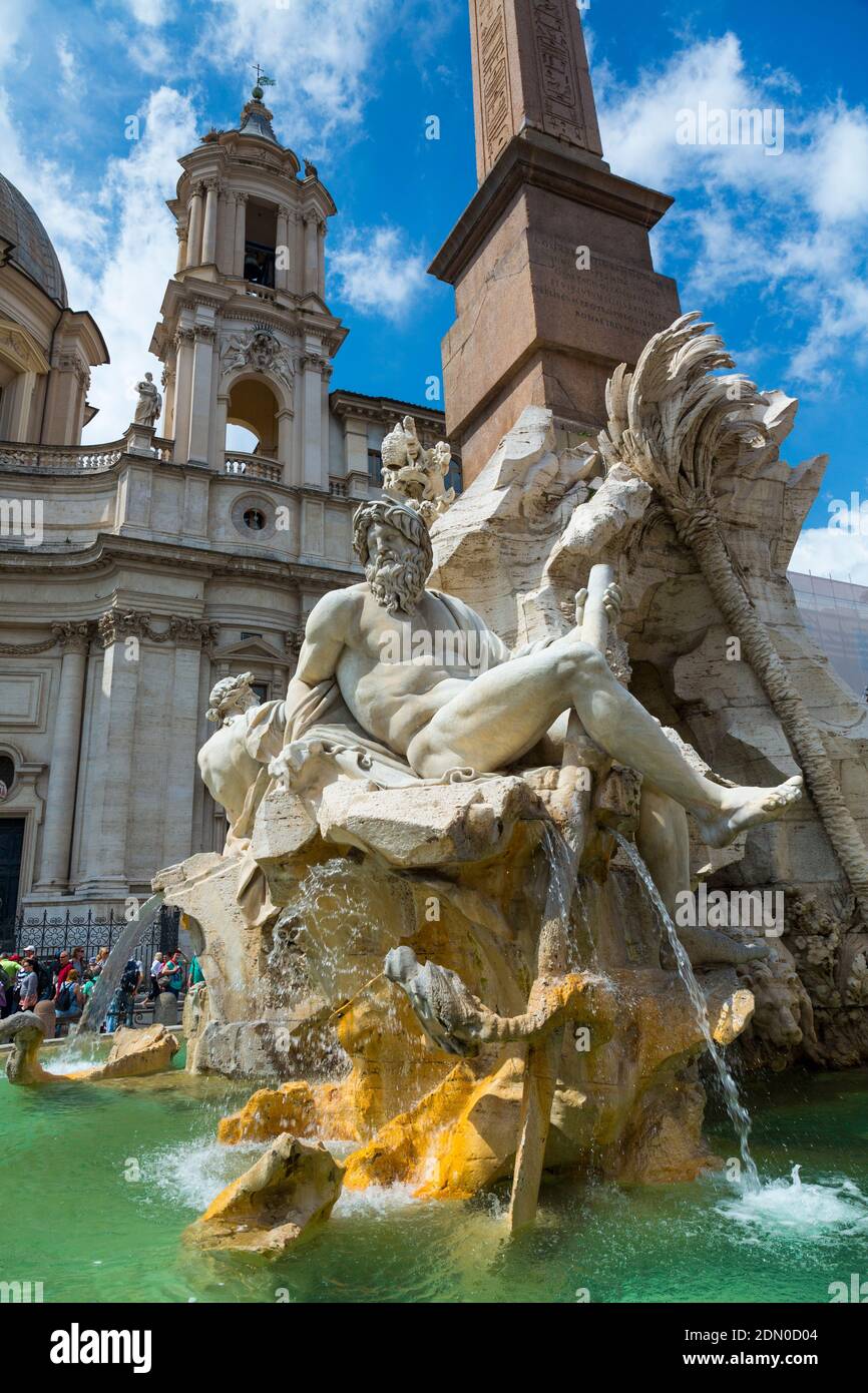 Piazza Navona, Rome, Italy, Europe Stock Photo
