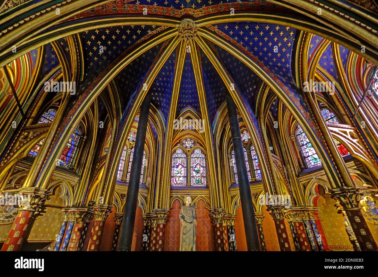 Sainte-Chapelle Royal Chapel, Gothic style, Palais de la Cite, Paris, France Stock Photo