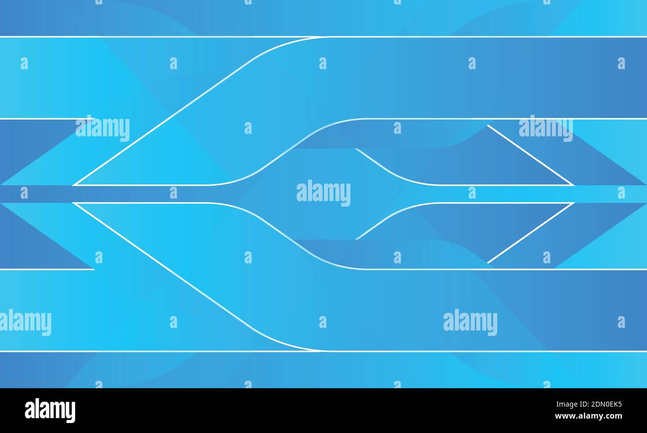 Blue gradient geometric shapes abstract background vector illustration. Stock Vector