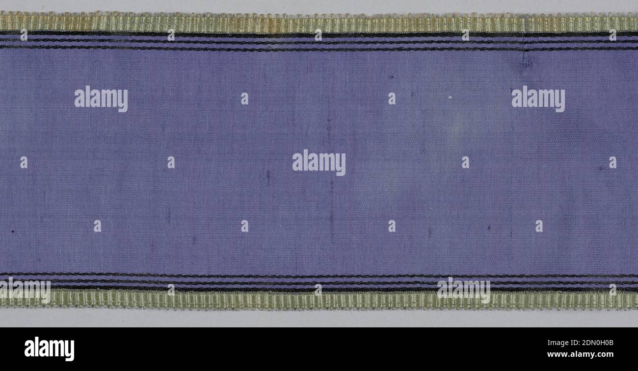 Ribbon, silk, USA, 19th century, woven textiles, Ribbon Stock Photo - Alamy