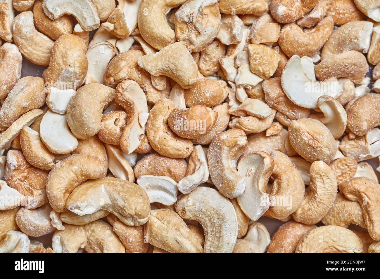 Cashews in a pile Stock Photo