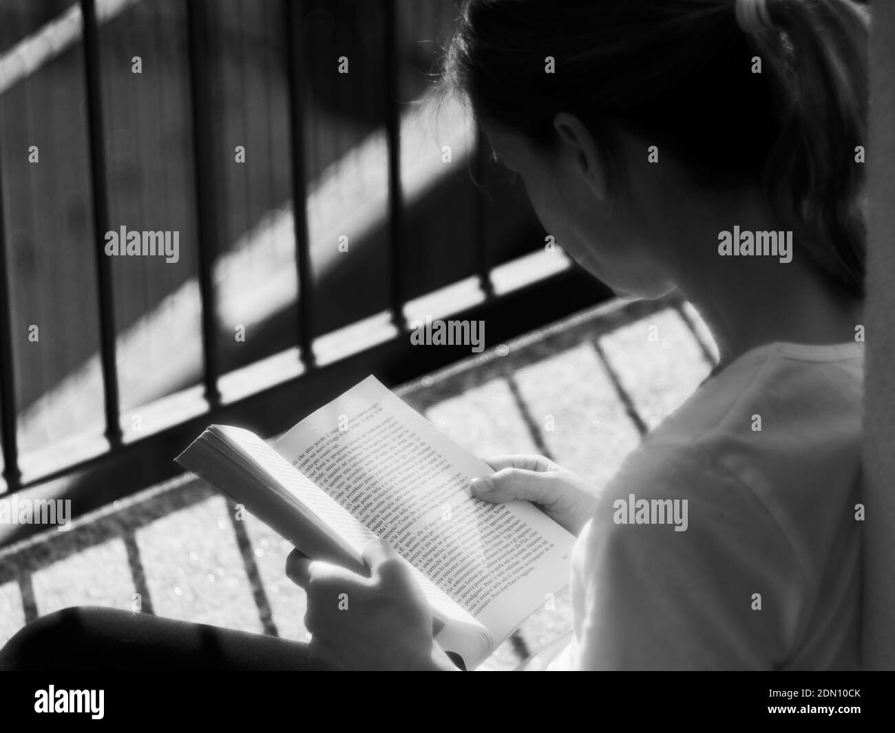 Young studying Black and White Stock Photos & Images - Alamy