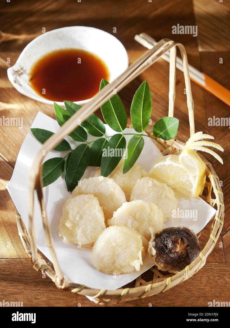 Tempura Scallop, Japanese Food Stock Photo Alamy