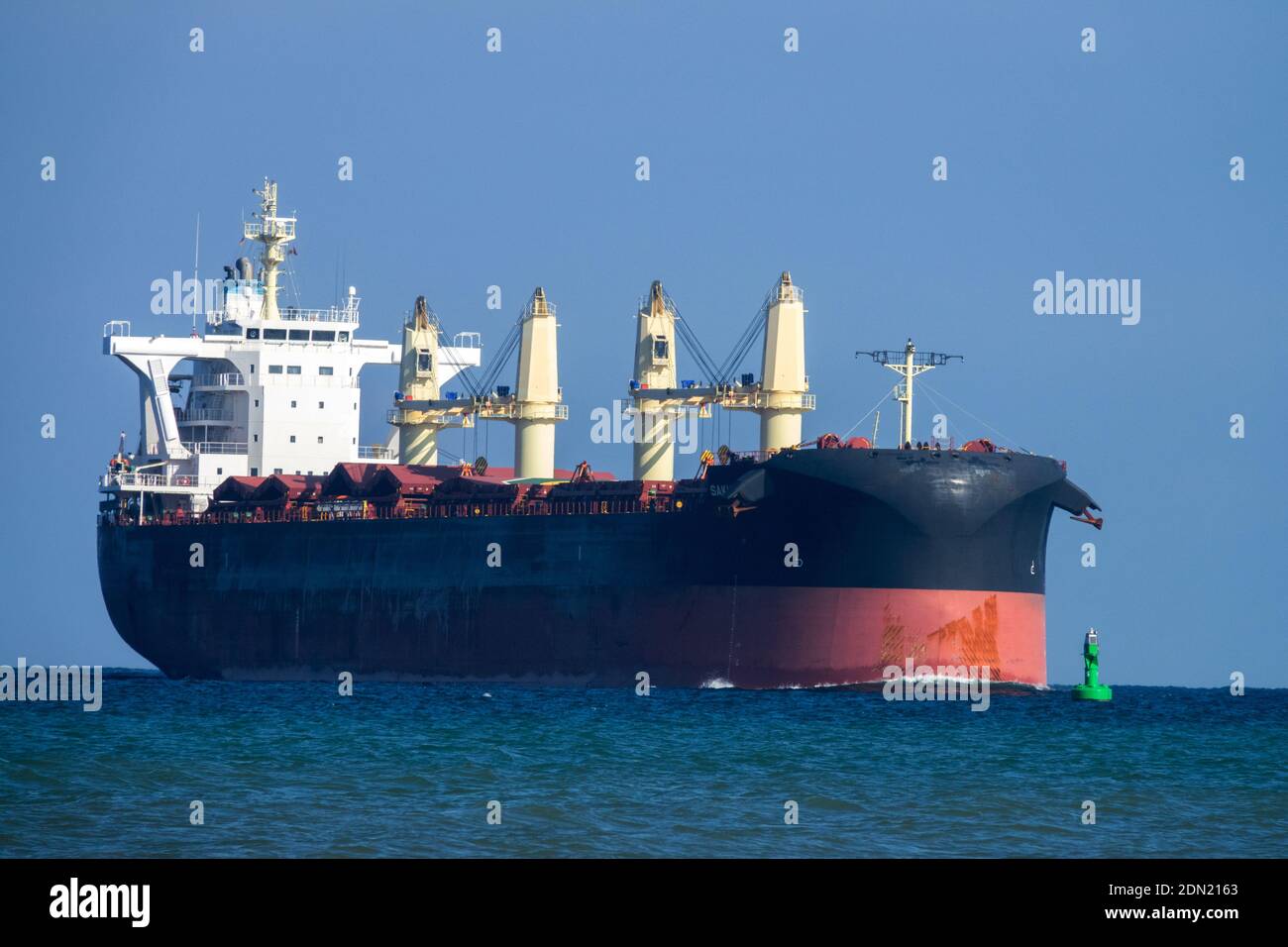 Global trade Germany trade boat on the Baltic sea Stock Photo