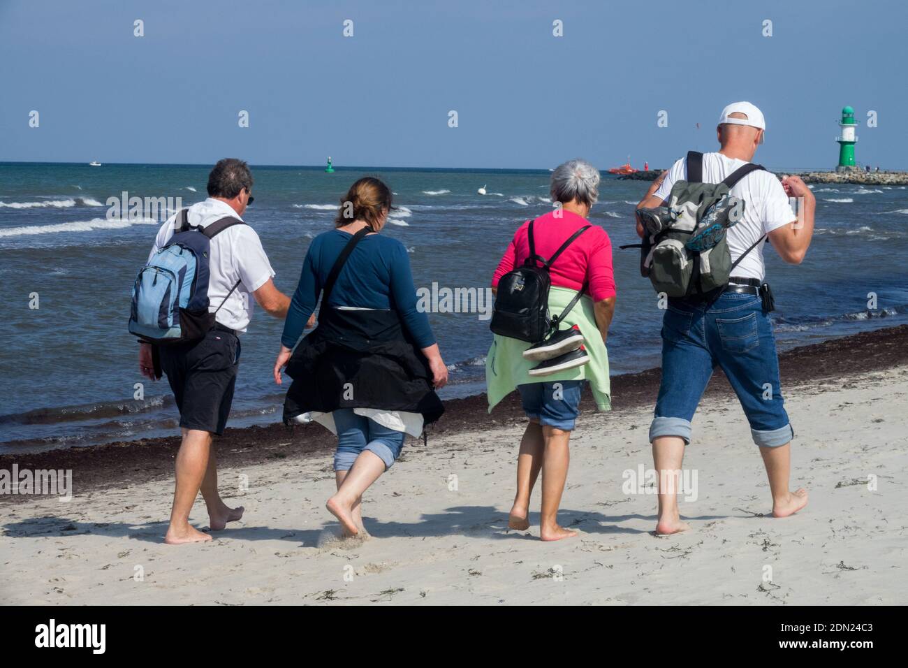 Barefoot at beach hires stock photography and images Alamy
