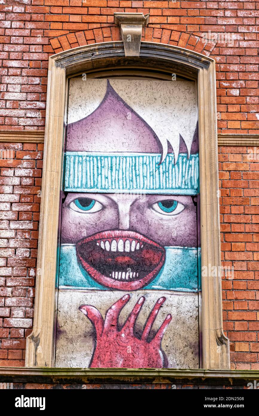 Belfast, Northern Ireland. 30th Apr, 2016. Graffiti and street art on April 30, 2016 in Belfast, Northern Ireland, UK. Stock Photo