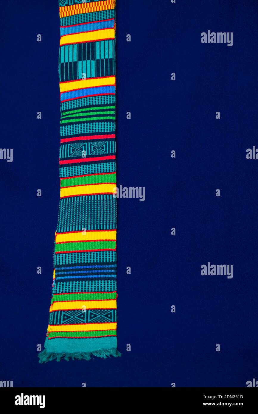Ghanaian Strip Cloth. Stock Photo