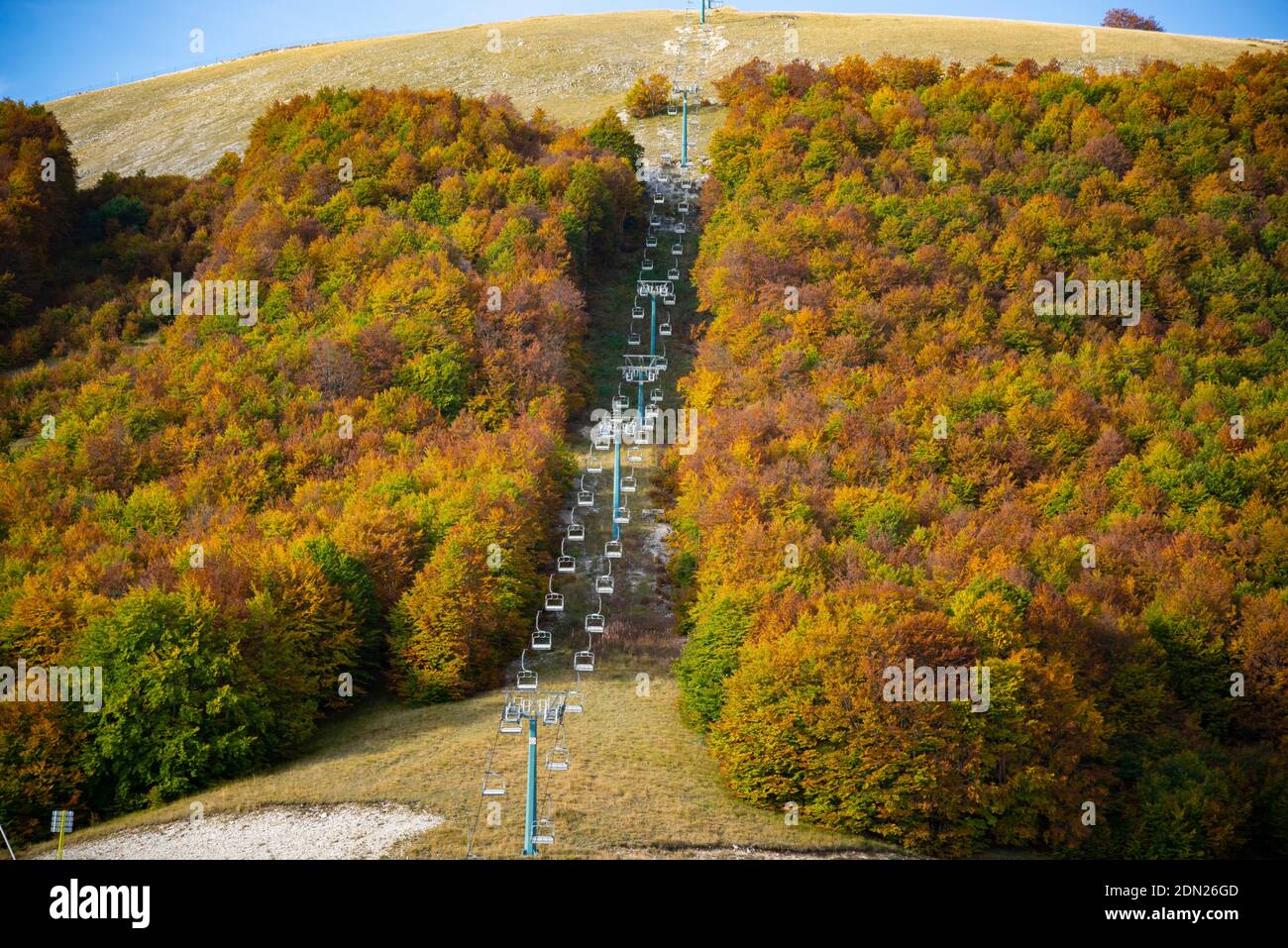 Aremogna Abruzzo mountain landscape in Italy Stock Photo