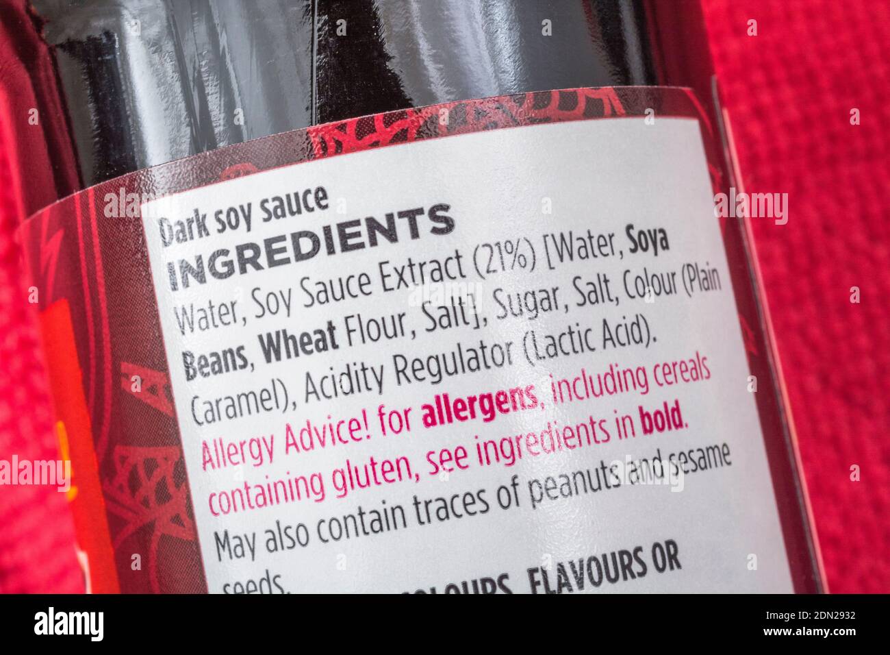 Msg in food labels