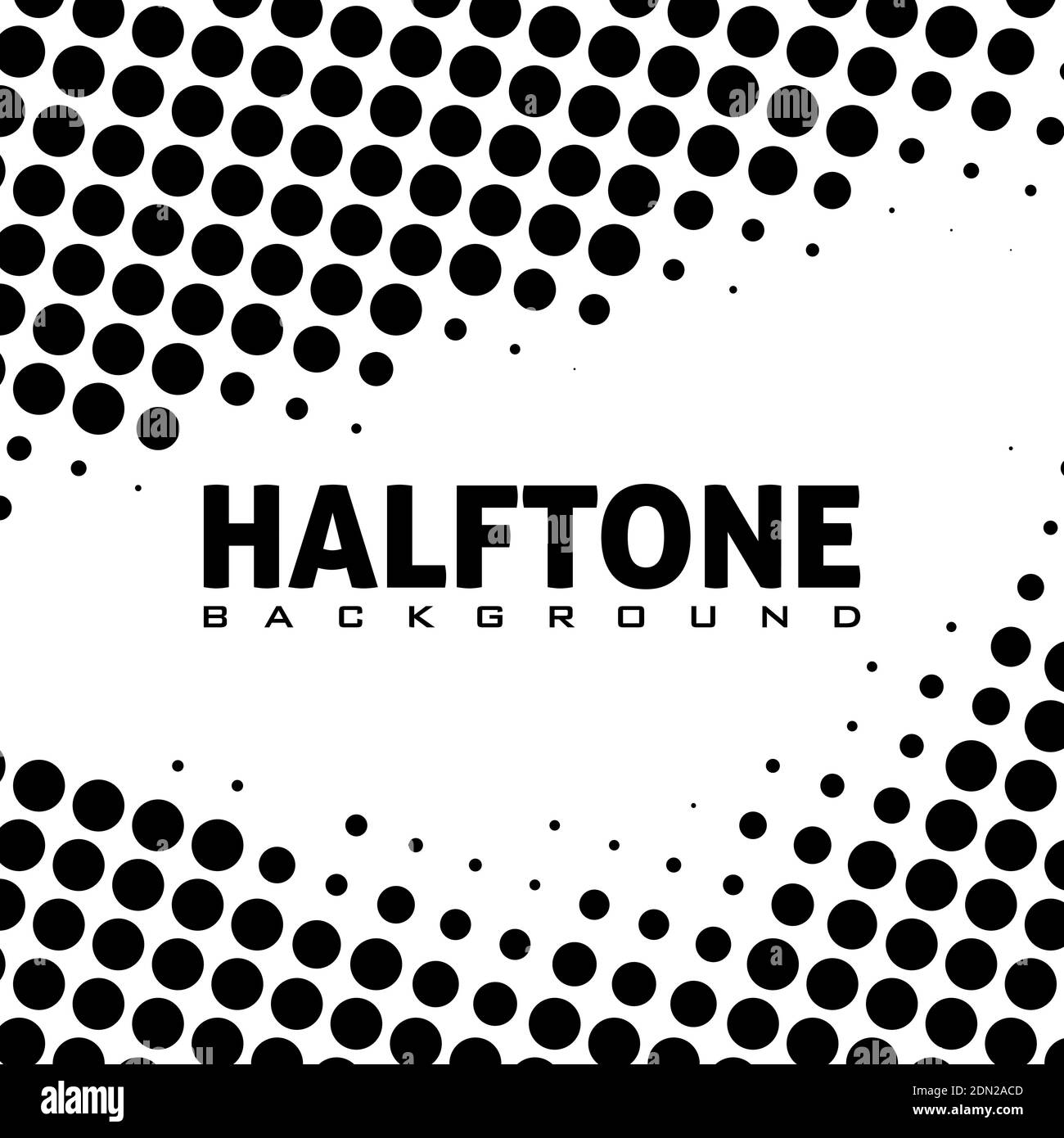 Abstract simple black and white halftone background. Squared dotted vector graphic pattern Stock Vector