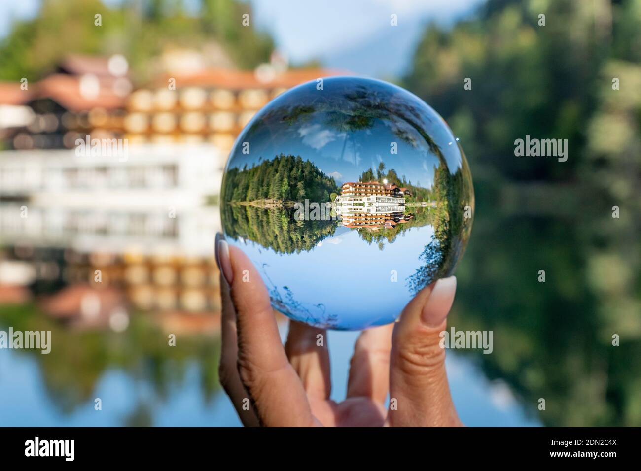 Hotel Am Tristacher See Stock Photo