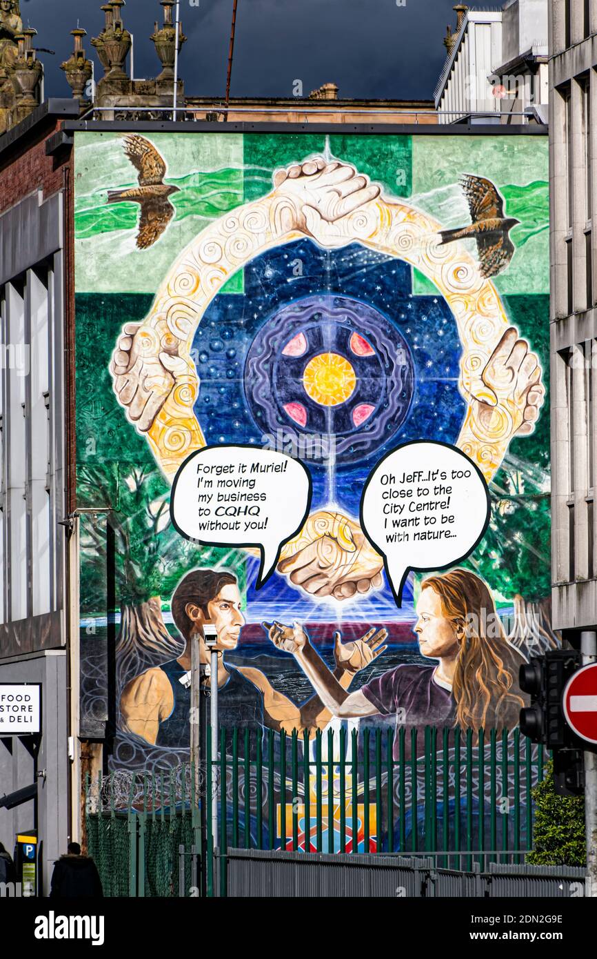Belfast, Northern Ireland. 30th Apr, 2016. Graffiti and street art on April 30, 2016 in Belfast, Northern Ireland, UK. Stock Photo