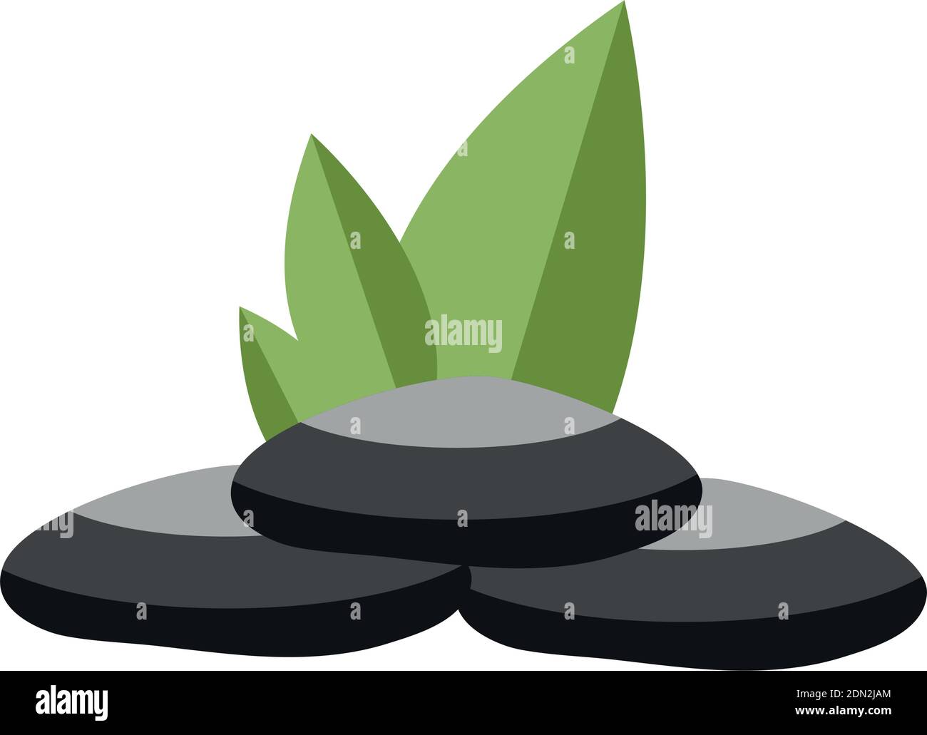 Isolated spa stones Stock Vector