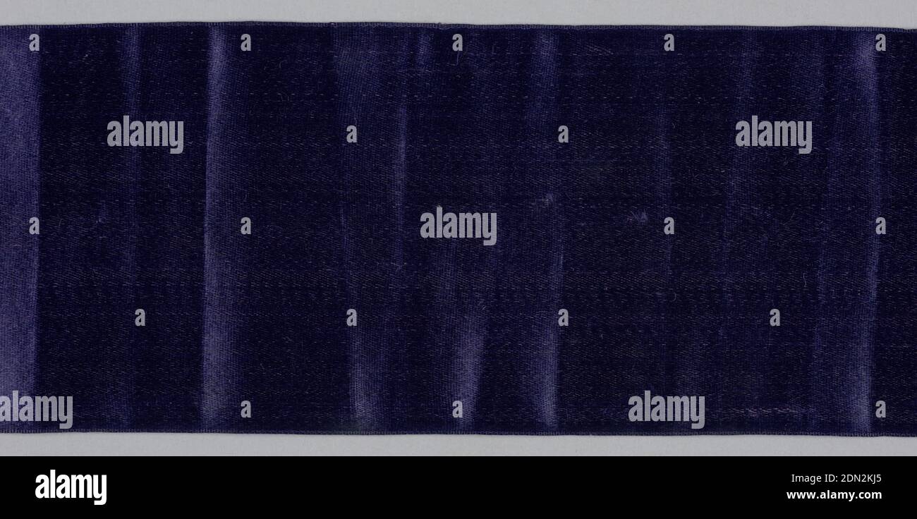 Ribbon fragments, silk, USA, 19th century, woven textiles, Ribbon ...