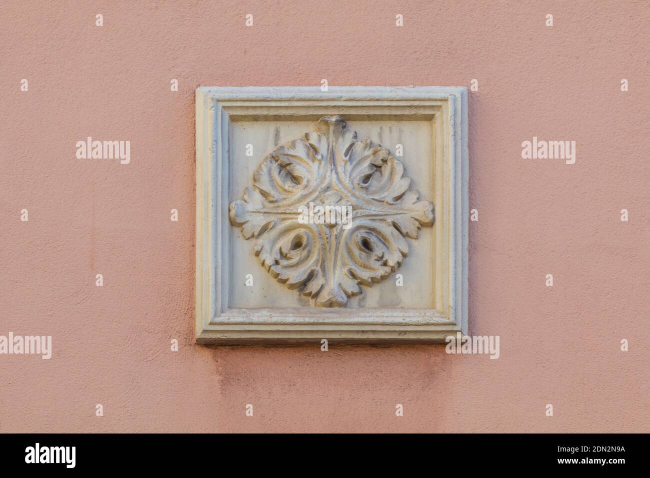 Elements of architectural decoration of buildings, plaster stucco, wall ...