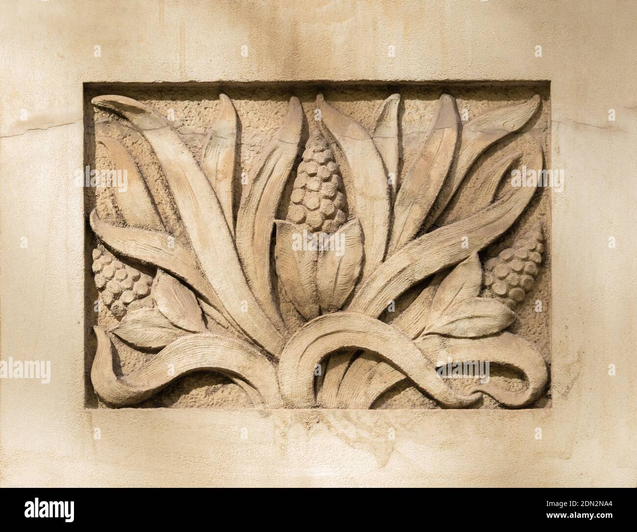 Elements of architectural decoration of buildings, plaster stucco, wall ...