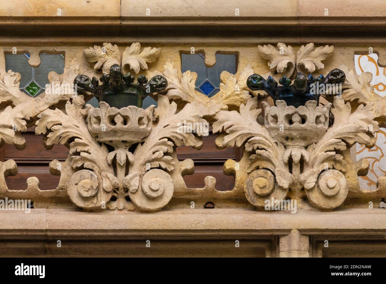 Elements of architectural decoration of buildings, plaster stucco, wall ...