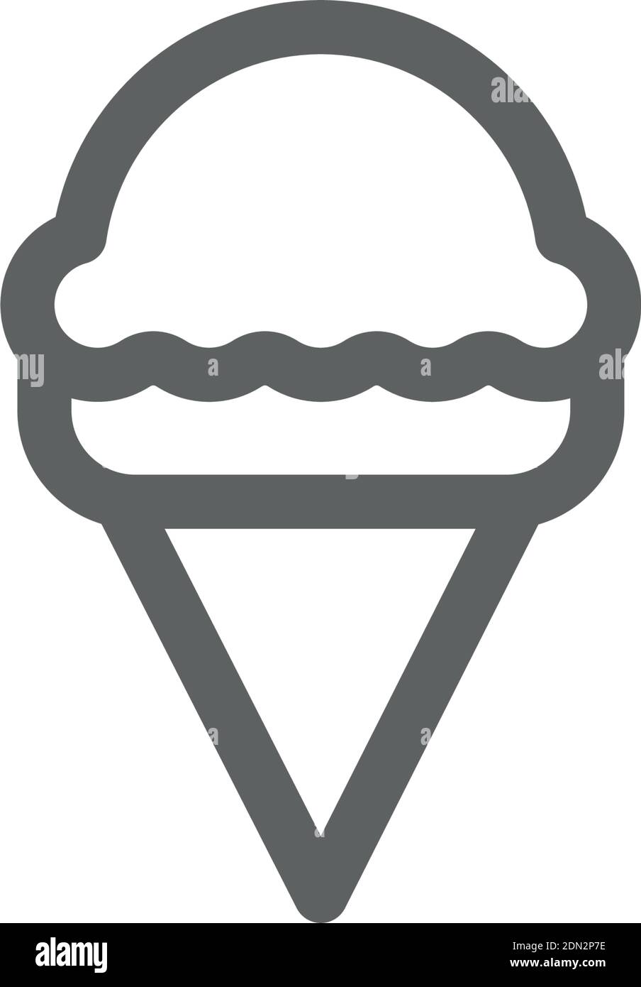 ice cream vector icon modern simple vector illustration Stock Vector ...