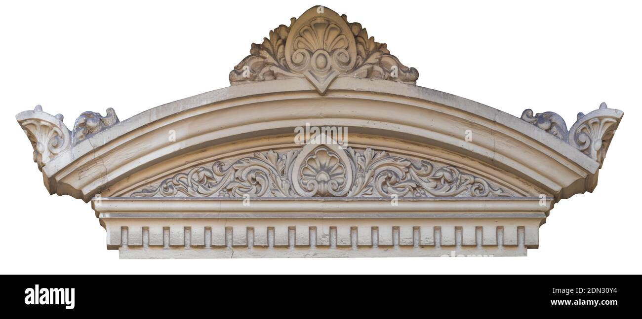 Elements of architectural decoration of buildings, stucco patterns with
