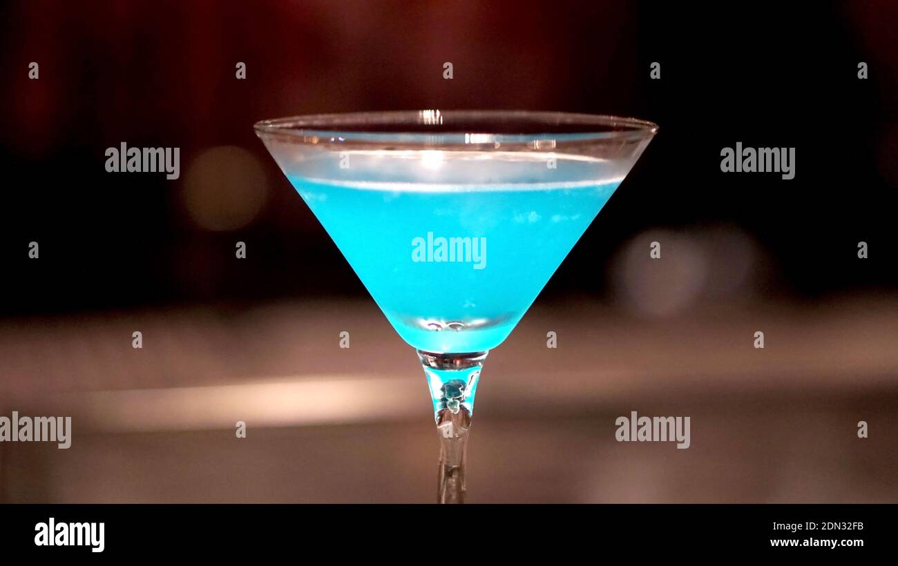 Blue Kamikaze Cocktail