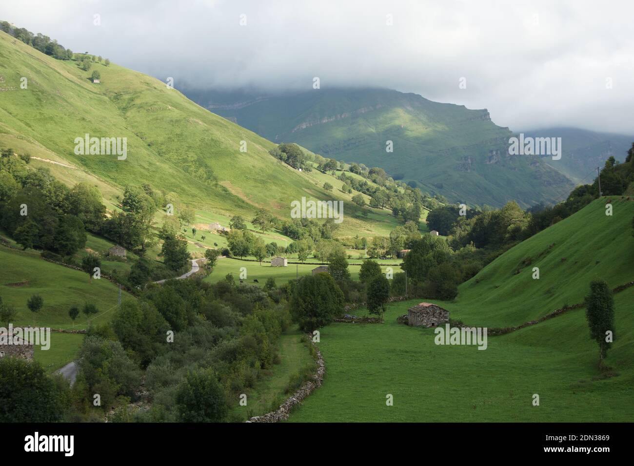 A View From Cantabrian Mountains Stock Photo