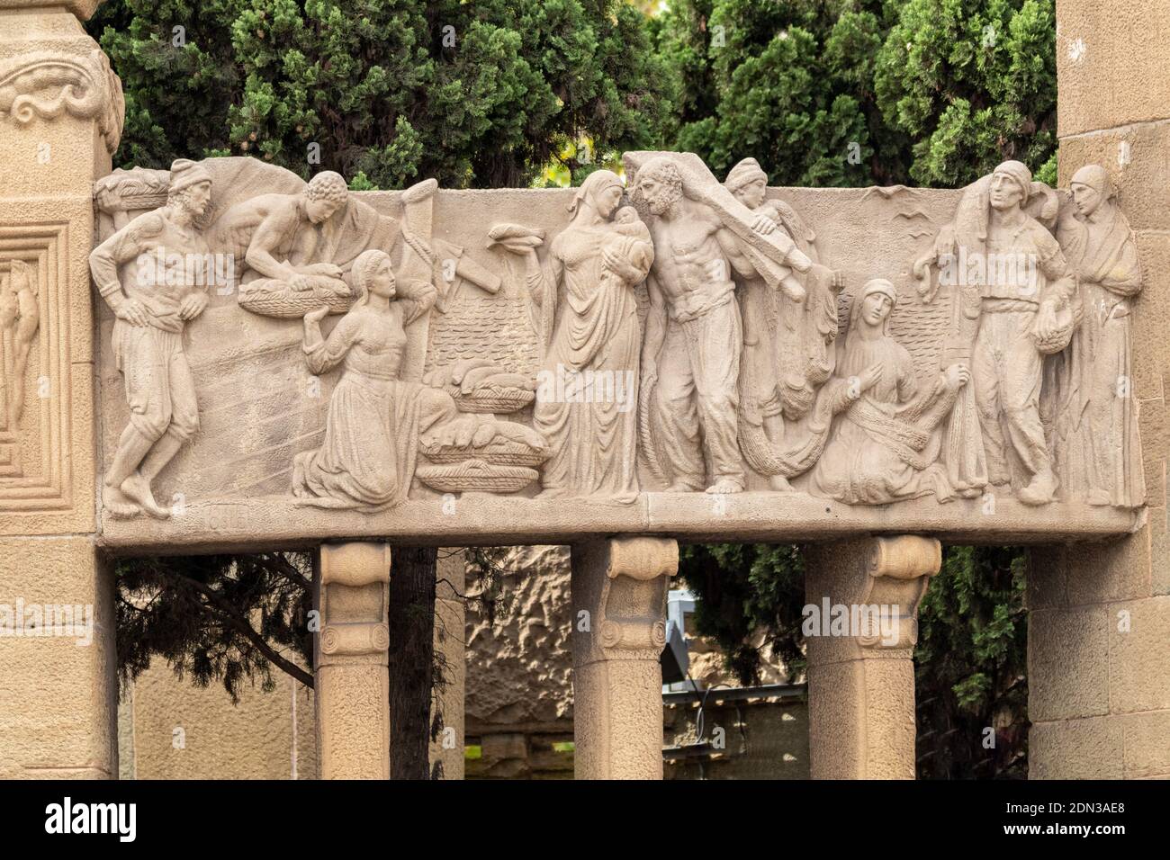 elements of architectural decorations of buildings, plaster stucco ...