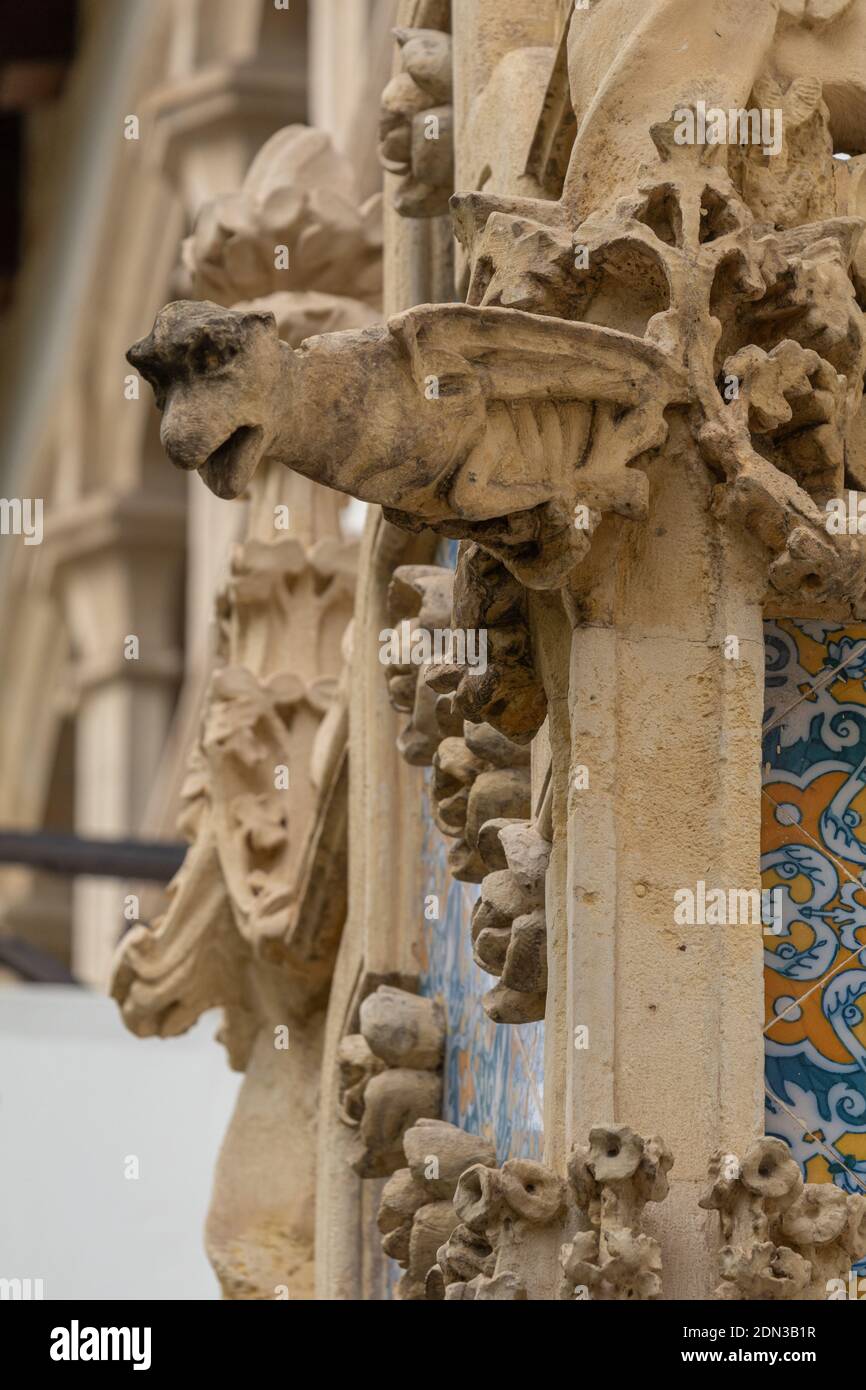 elements of architectural decorations of buildings, plaster stucco ...