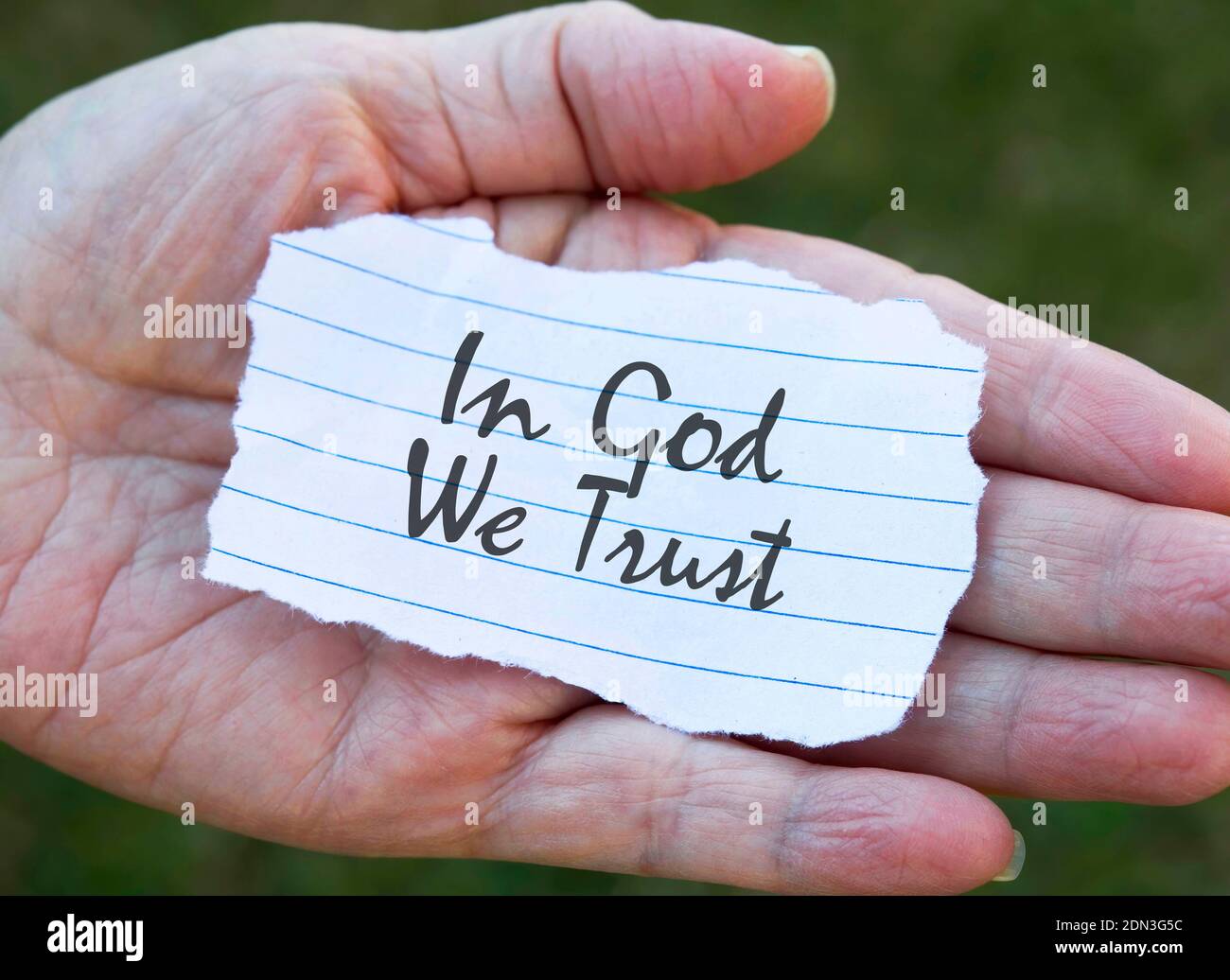In God We Trust. Stock Photo