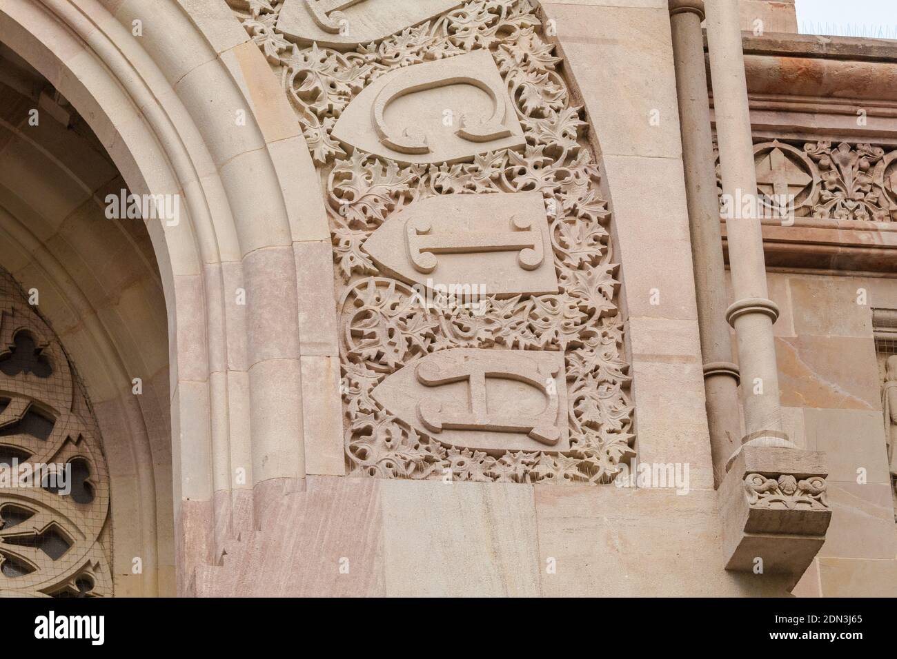 elements of architectural decorations of buildings, columns, patterns ...