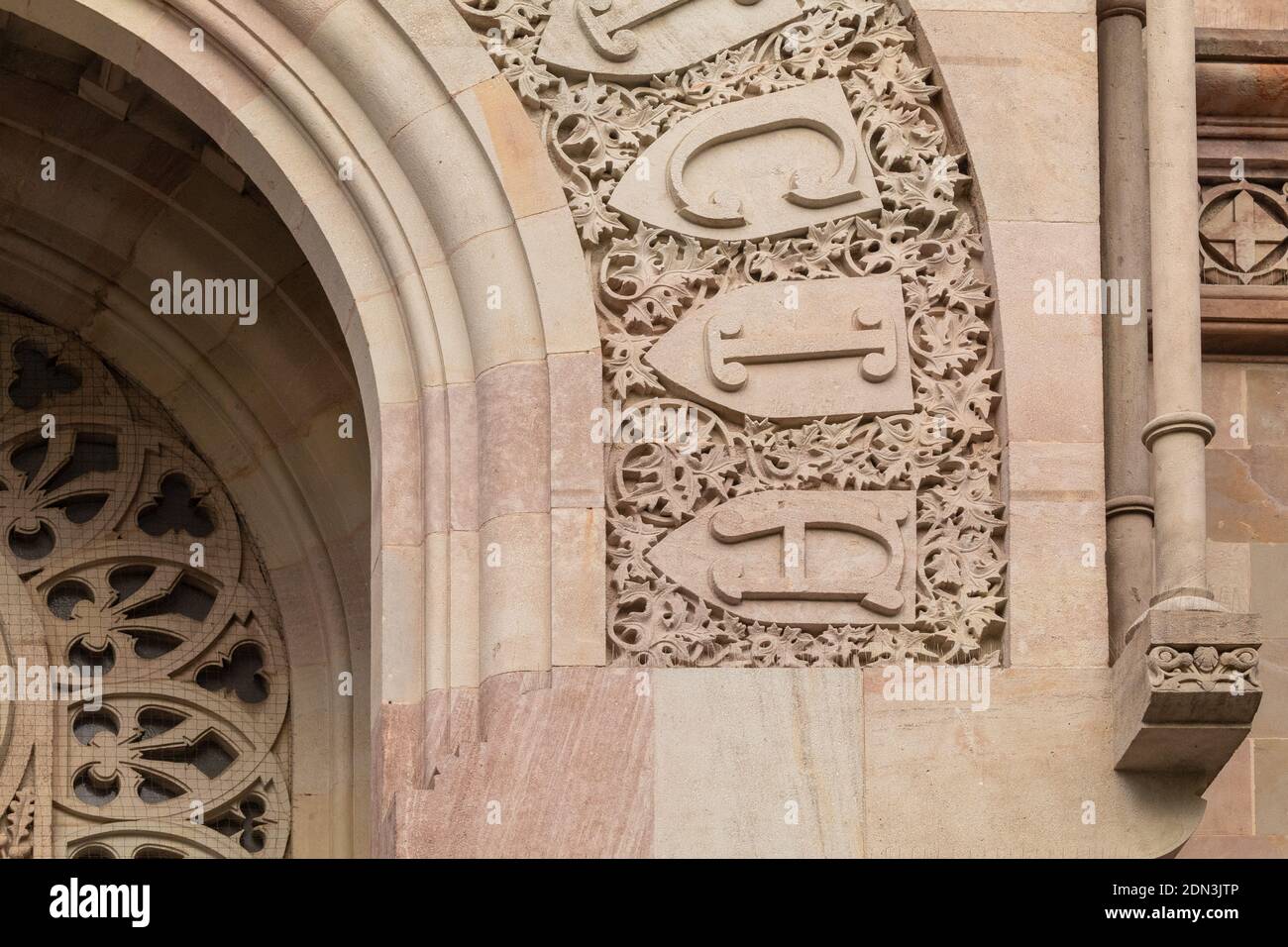 elements of architectural decorations of buildings, columns, patterns ...