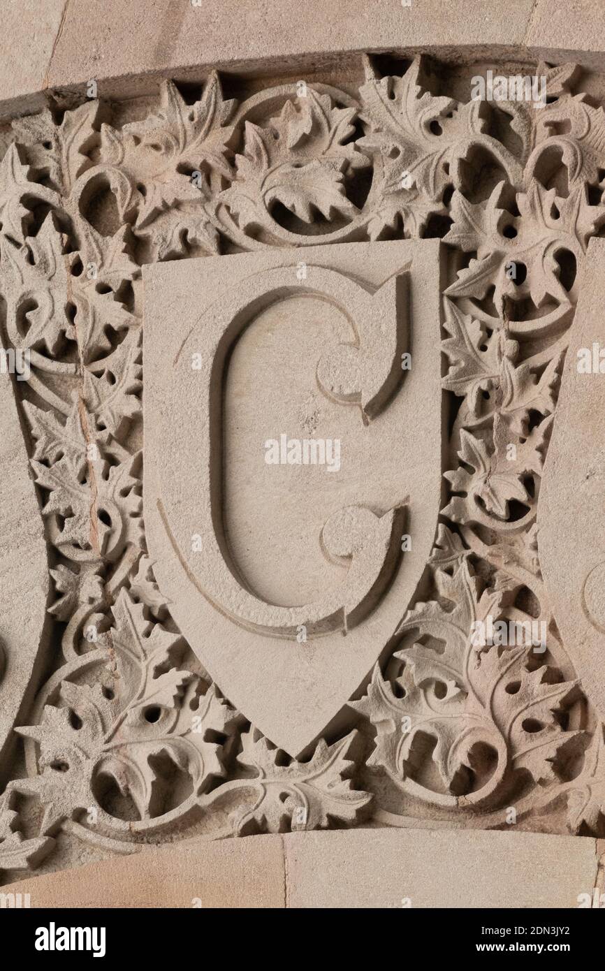 elements of architectural decorations of buildings, columns, patterns ...