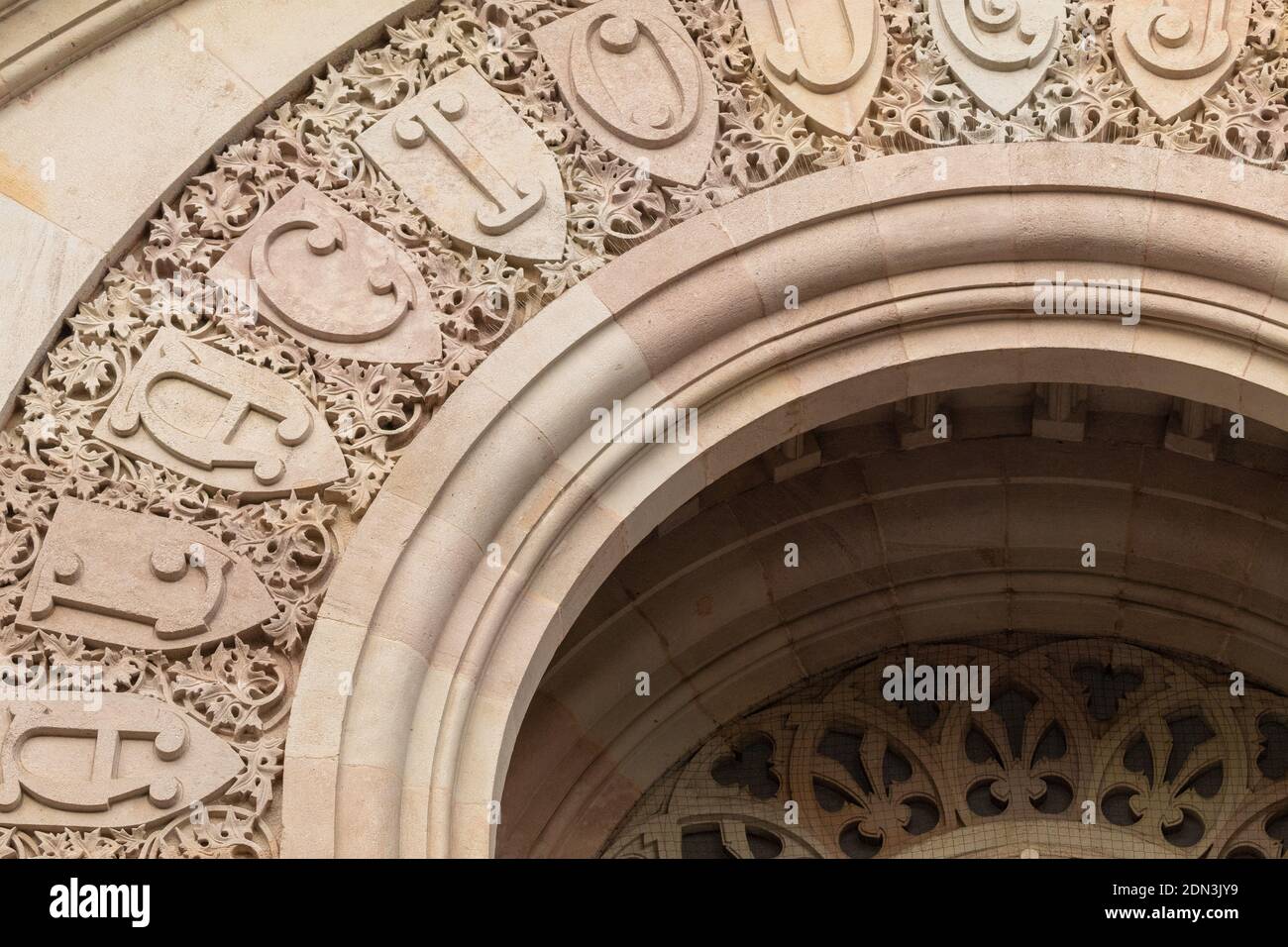 elements of architectural decorations of buildings, columns, patterns ...