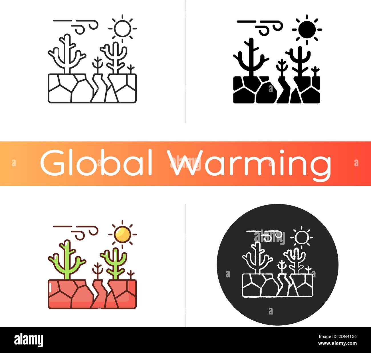 Climate change icon Stock Vector