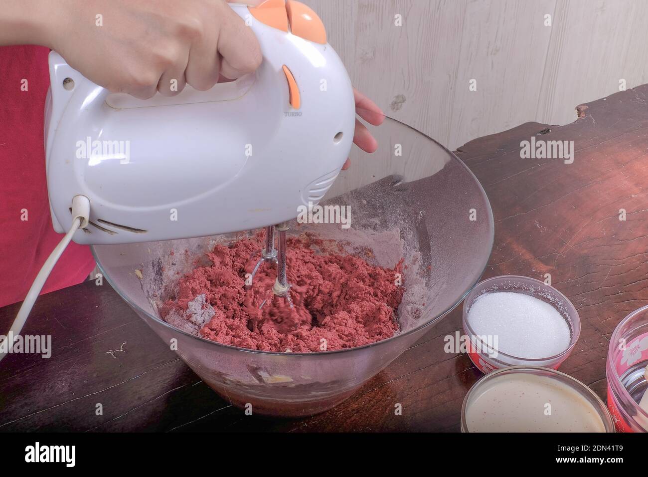 Mixing Ingredients In Bowl High Resolution Stock Photography and Images