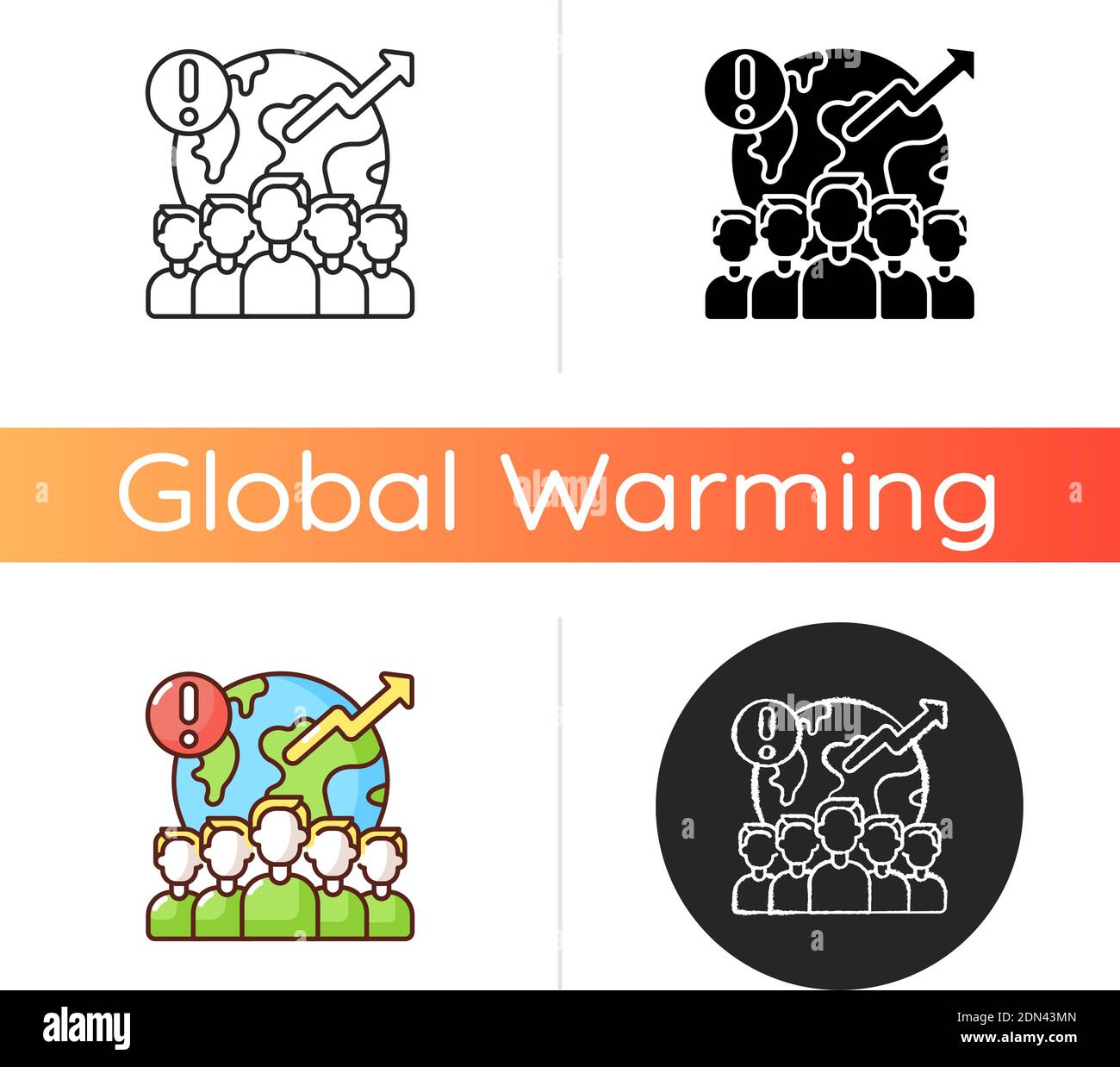 Overpopulation icon Stock Vector