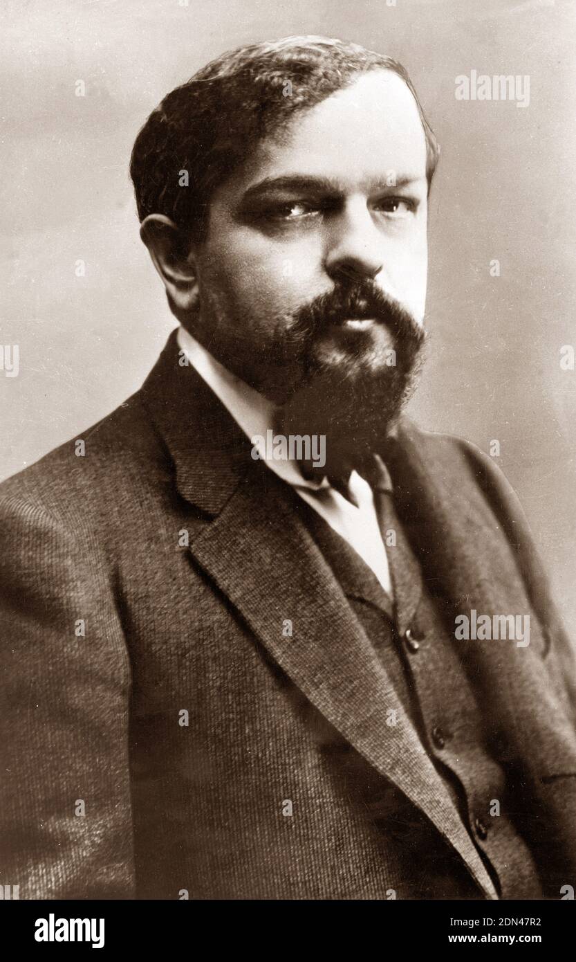 portrait of Claude Debussy (1862-1918) by Paul Nadar Stock Photo