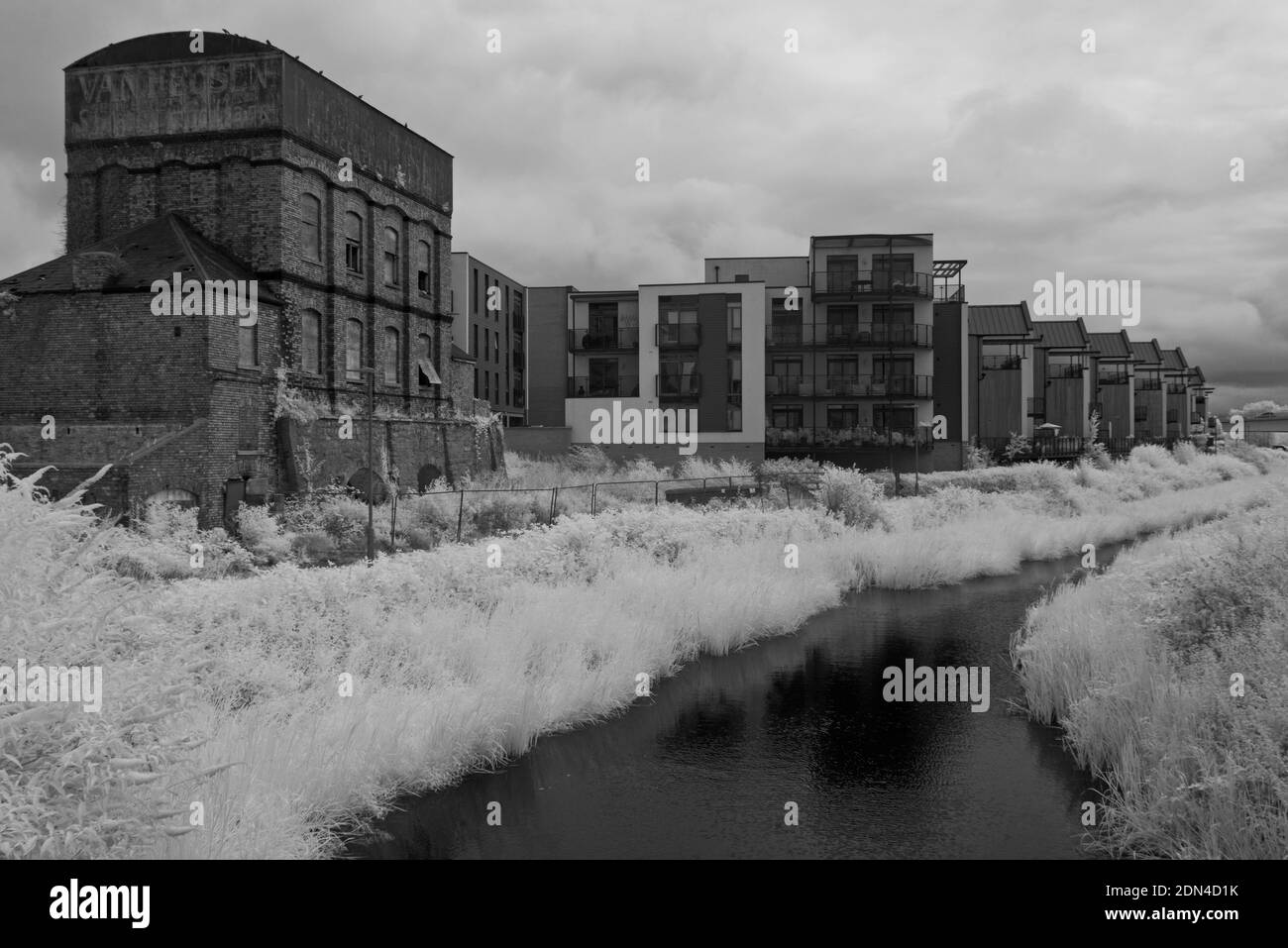 The start of the Taunton and Bridgwater canal at Firepool in Taunton
