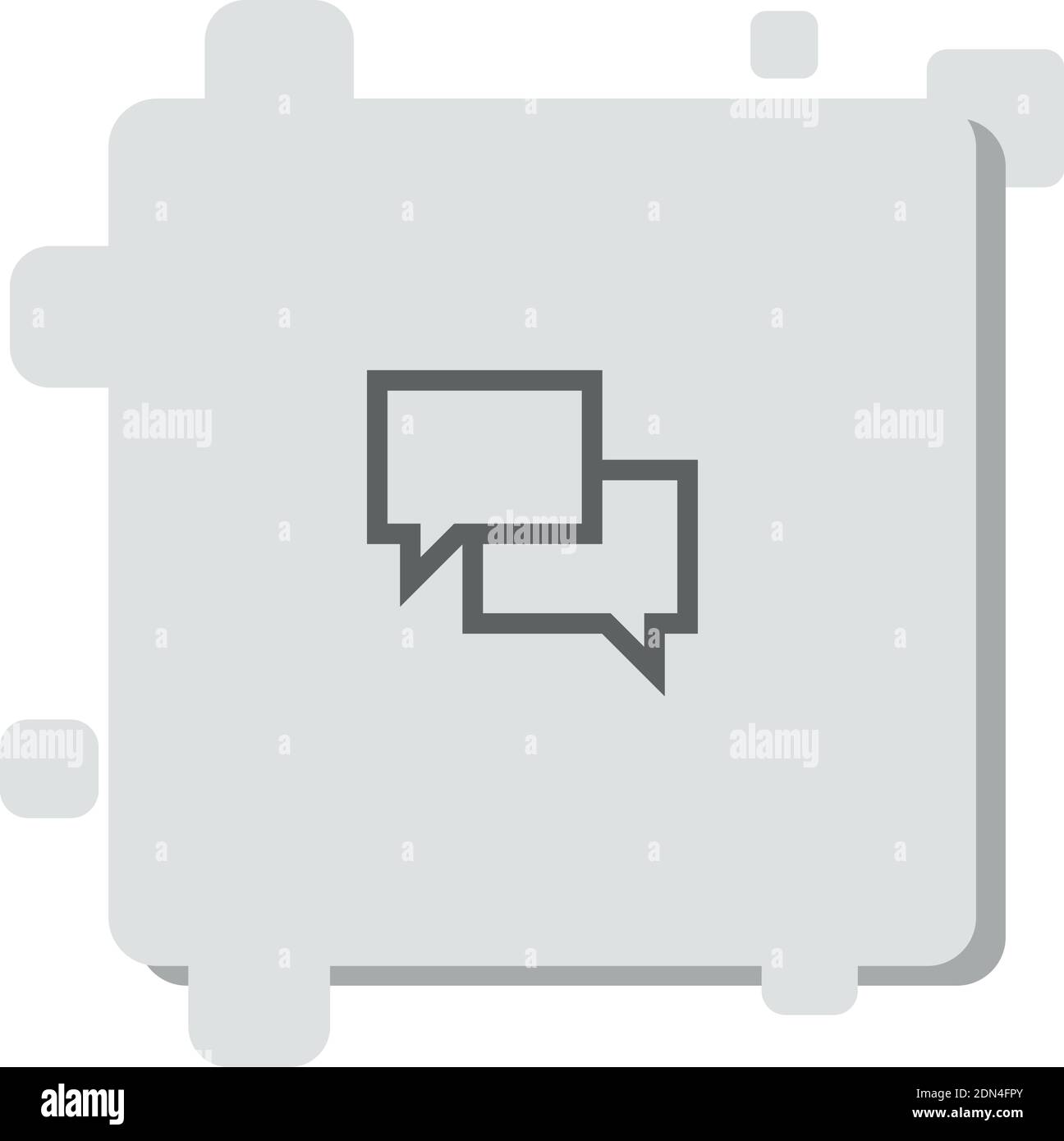 speech bubble vector icon modern simple vector illustration Stock ...