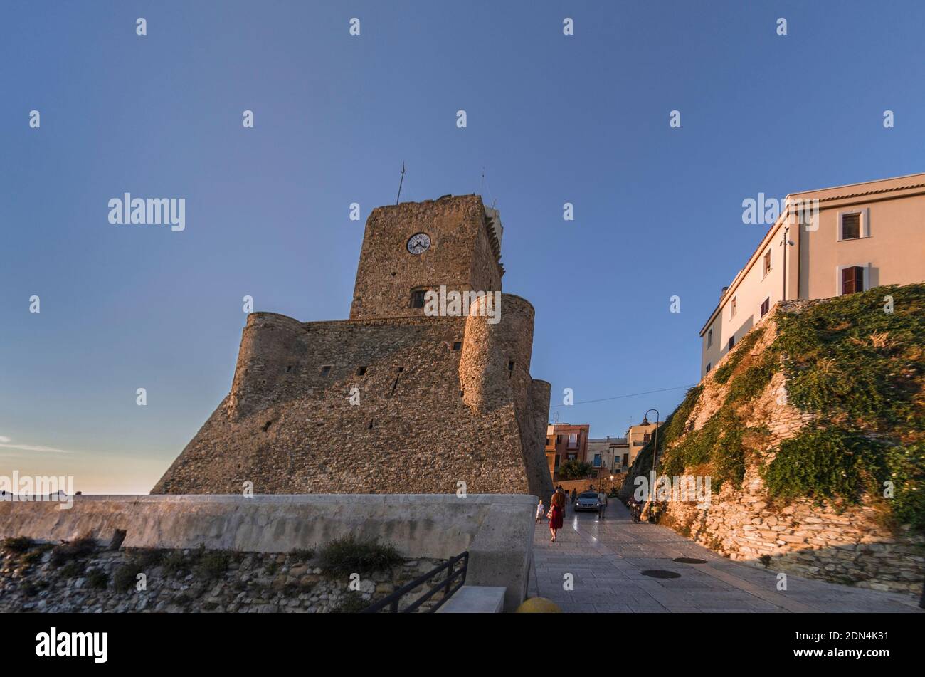 View of the Swabian Castle in Termoli (italy) Stock Photo