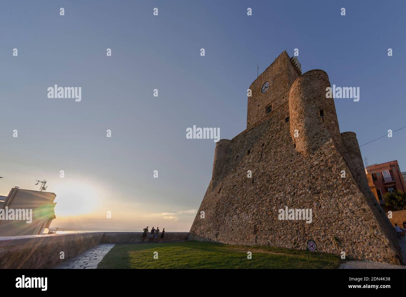 View of the Swabian Castle in Termoli (italy) Stock Photo