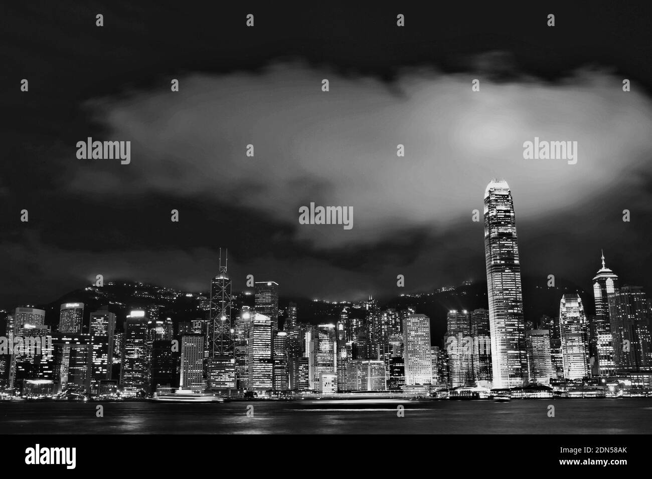 Hong kong high rise buildings Black and White Stock Photos & Images - Alamy