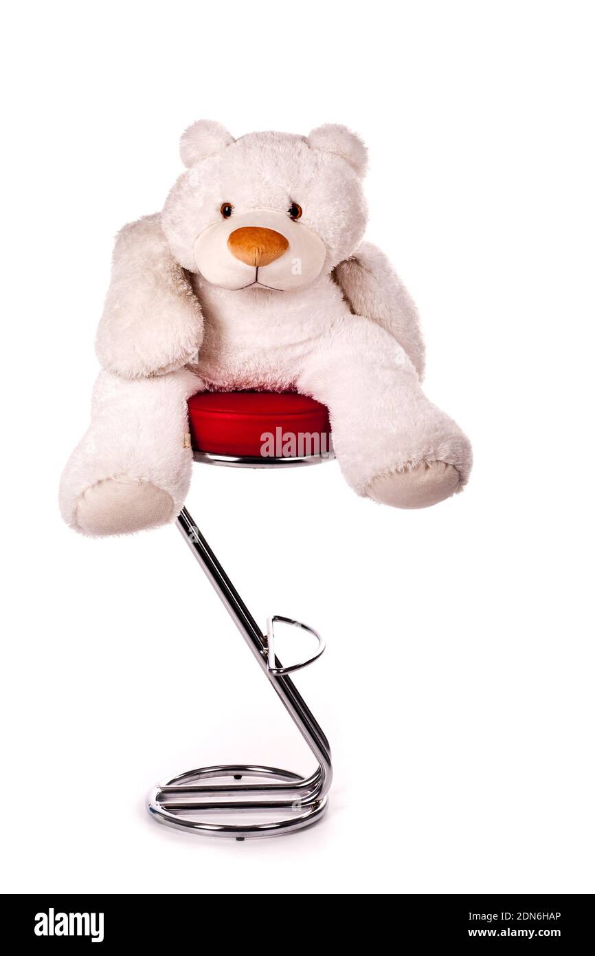 teddy bear isolated on a white background Stock Photo - Alamy