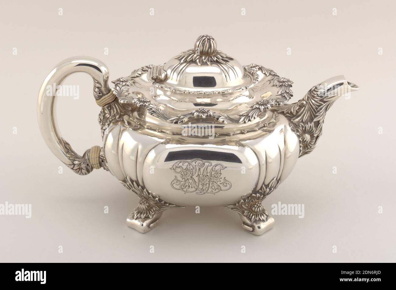 Silver teapot engraved hi-res stock photography and images - Alamy