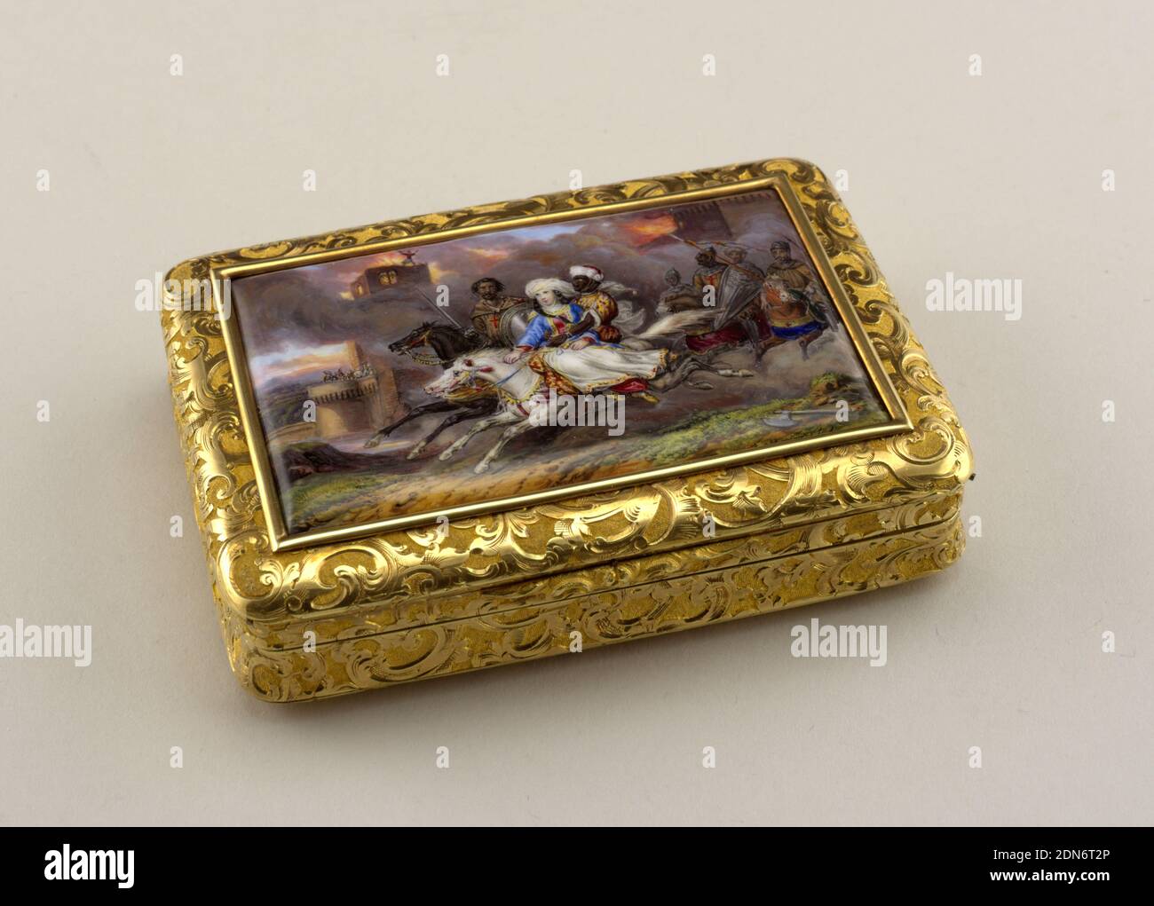 Lacquer Turban Box From Rajasthan - 19thC Lacquer Turban Box From Rajasthan - 19thC