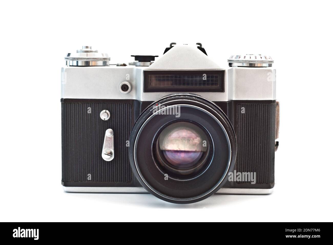old camera isolated on a white background Stock Photo - Alamy